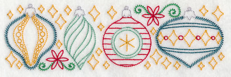 Merry and Bright Ornament Border