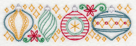 Merry and Bright Ornament Border