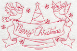 Cardinals Merry Christmas (Redwork)