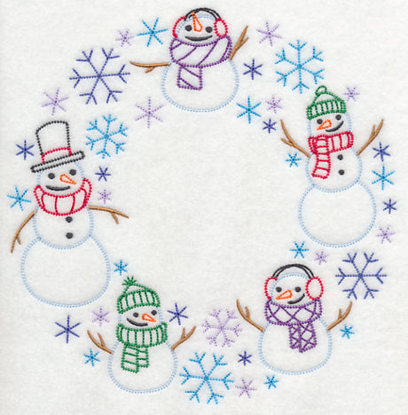 Storm of Snowmen Wreath (Vintage)