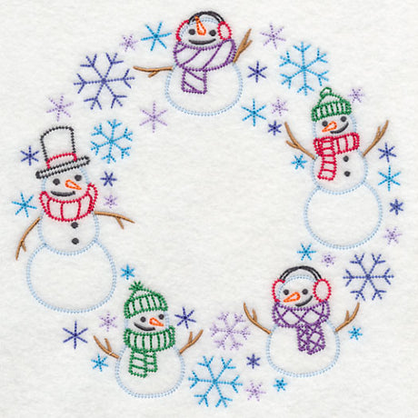 Storm of Snowmen Wreath (Vintage)