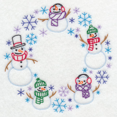 Storm of Snowmen Wreath (Vintage)