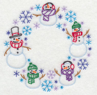 Storm of Snowmen Wreath (Vintage)