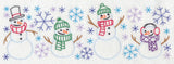 Storm of Snowmen Border (Vintage)