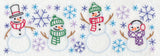 Storm of Snowmen Border (Vintage)