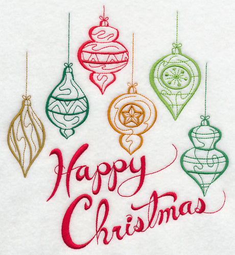 Happy Christmas Ornament Medley