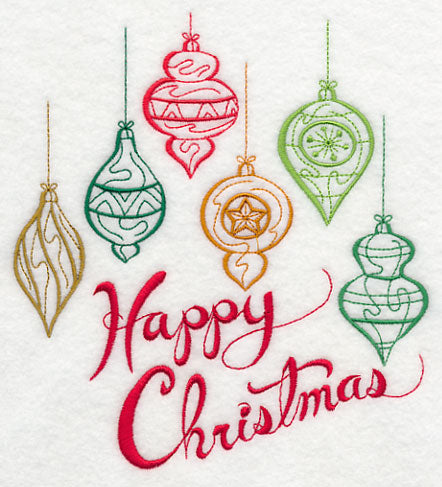 Happy Christmas Ornament Medley