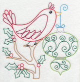Christmas Whimsy Bird and Bulb 1 (Vintage)
