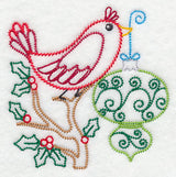 Christmas Whimsy Bird and Bulb 1 (Vintage)