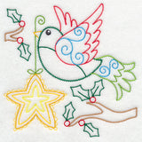 Christmas Whimsy Bird and Bulb 3 (Vintage)
