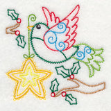 Christmas Whimsy Bird and Bulb 3 (Vintage)