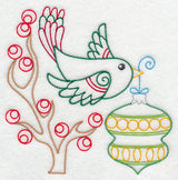 Christmas Whimsy Bird and Bulb 4 (Vintage)