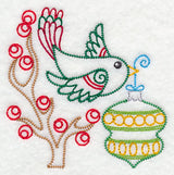 Christmas Whimsy Bird and Bulb 4 (Vintage)