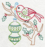 Christmas Whimsy Bird and Bulb 5 (Vintage)
