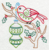 Christmas Whimsy Bird and Bulb 5 (Vintage)
