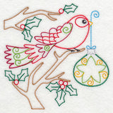 Christmas Whimsy Bird and Bulb 6 (Vintage)