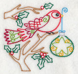 Christmas Whimsy Bird and Bulb 6 (Vintage)