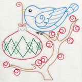 Christmas Whimsy Bird and Bulb 7 (Vintage)