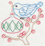 Christmas Whimsy Bird and Bulb 7 (Vintage)