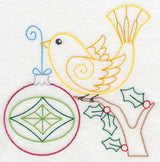 Christmas Whimsy Bird and Bulb 8 (Vintage)