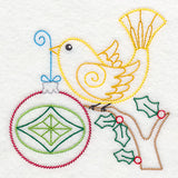 Christmas Whimsy Bird and Bulb 8 (Vintage)