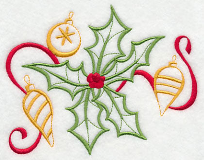 Boughs of Holly and Ornaments