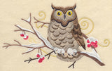Owl and Winter Branch Spray
