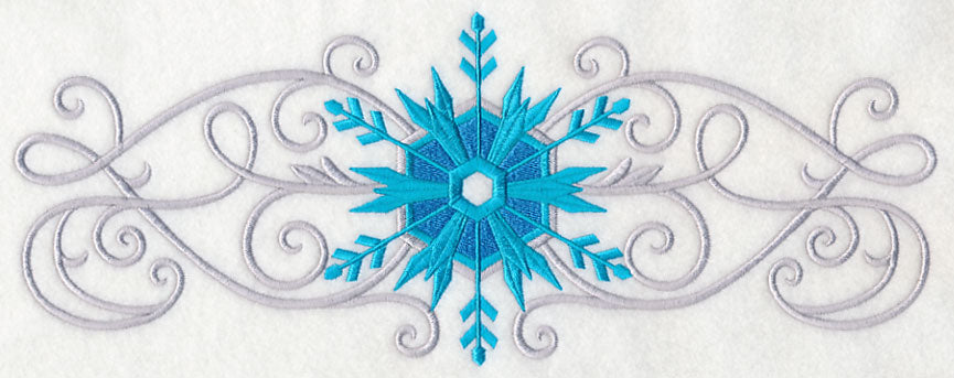 Frosty Filigree Snowflake Border