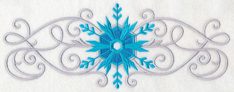 Frosty Filigree Snowflake Border