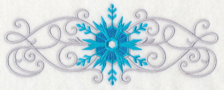 Frosty Filigree Snowflake Border