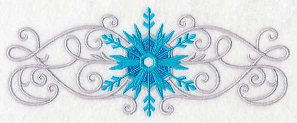 Frosty Filigree Snowflake Border
