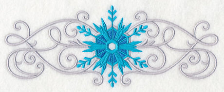 Frosty Filigree Snowflake Border
