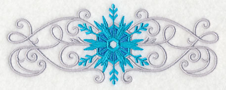 Frosty Filigree Snowflake Border