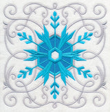 Frosty Filigree Snowflake Square