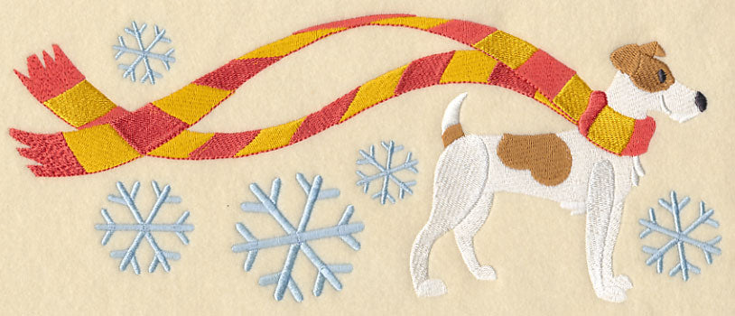 Wrapped Up in Winter Jack Russell Terrier