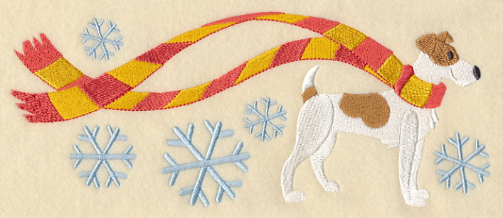 Wrapped Up in Winter Jack Russell Terrier