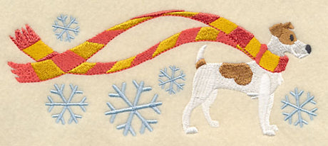 Wrapped Up in Winter Jack Russell Terrier