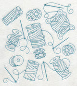 Needle and Thread Medley (Redwork)