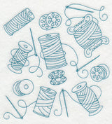 Needle and Thread Medley (Redwork)