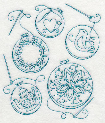 Hoop It Up Medley (Redwork)