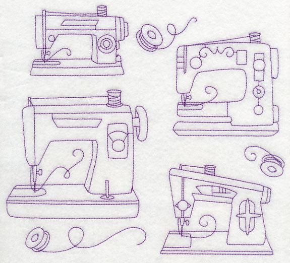 Make It Sew Medley (Redwork)