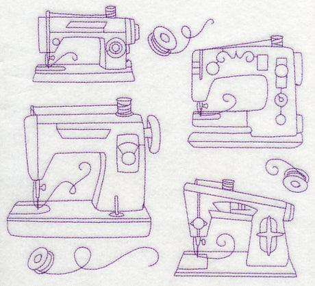 Make It Sew Medley (Redwork)