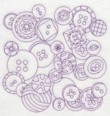 Button Medley (Redwork)