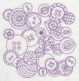 Button Medley (Redwork)