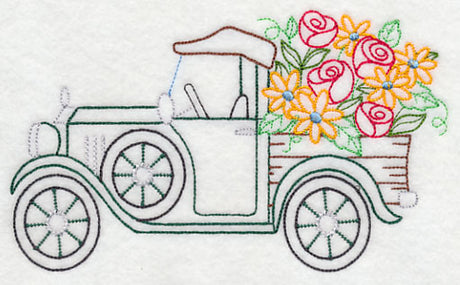 Truck in Bloom (Vintage)