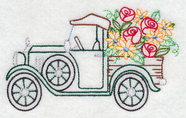 Truck in Bloom (Vintage)