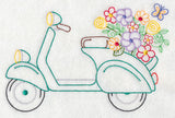 Scooter in Bloom (Vintage)