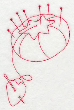 Pincushion 1 (Redwork)