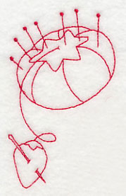 Pincushion 1 (Redwork)