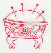 Pincushion 2 (Redwork)